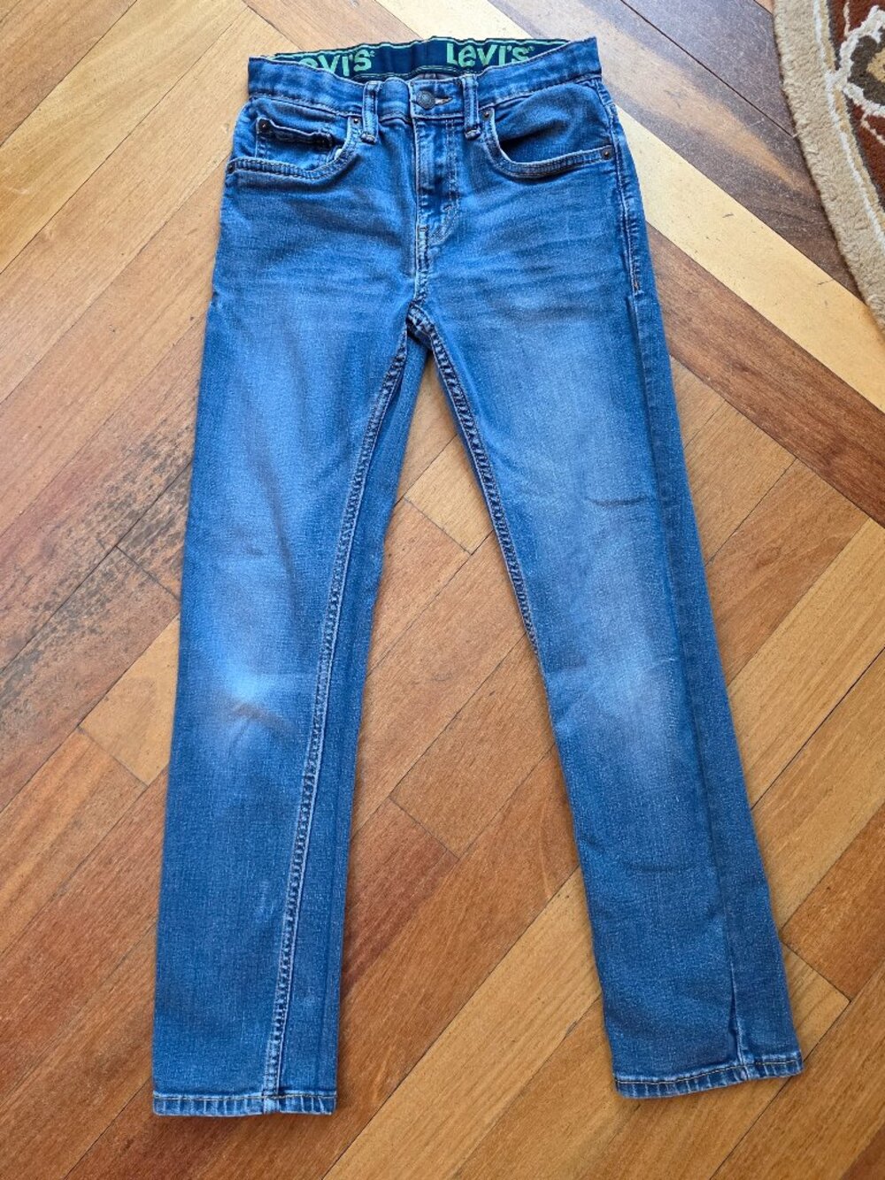 Levi's 511 Kids Light Wash Denim Jeans Size 16 Regular